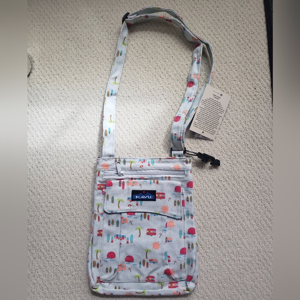 Kavu keeper camper print tote purse sling
